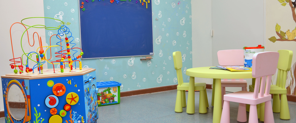 Kinderspielecke im Besuchsbereich